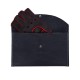 POWERSLIDE - Fingerless Suede Driving Gloves - Dark Grey/Red