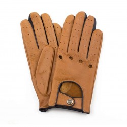 TOP GEAR - Deerskin Leather Driving Gloves - Camel