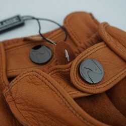 Men’s Half Finger Cycling Driving Leather Gloves Deerskin Custom Color Size