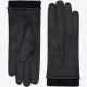 Vittoria (black) - American deerskin leather gloves with cashmere lining