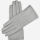 Isabella (grey) - lambskin leather gloves with cashmere lining