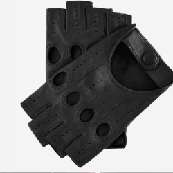 Rossana (black) - lambskin leather driving gloves