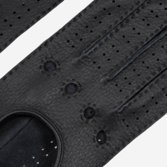 Maria (black) - American deerskin leather driving gloves