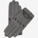 Alessa (grey) - lambskin leather driving gloves