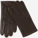 Giovanni (brown) - lambskin leather gloves with cashmere lining & touchscreen