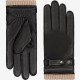 Alessandro (black) - lambskin leather gloves with cashmere lining & touchscreen