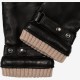 Alessandro (black) - lambskin leather gloves with cashmere lining & touchscreen